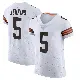 ＃5 Men's Rayshawn Jenkins White Elite Cleveland Browns Vapor Jersey