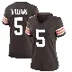 ＃5 Women's Quincy Williams Brown Game Cleveland Browns Team Color Jersey