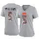 ＃5 Women's Quincy Williams Gray Game Cleveland Browns Atmosphere Fashion Jersey