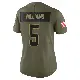 ＃5 Women's Quincy Williams Olive Limited Cleveland Browns 2025 Salute to Service Jersey