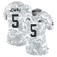 ＃5 Women's Rayshawn Jenkins Arctic Camo Limited Cleveland Browns 2024 Salute to Service Jersey