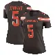 ＃5 Women's Rayshawn Jenkins Brown Legend Cleveland Browns Jersey