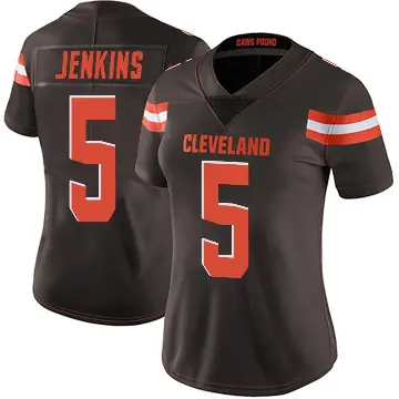 ＃5 Women's Rayshawn Jenkins Brown Limited Cleveland Browns Team Color Vapor Untouchable Jersey