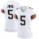 ＃5 Women's Rayshawn Jenkins White Game Cleveland Browns Jersey