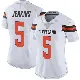 ＃5 Women's Rayshawn Jenkins White Limited Cleveland Browns Vapor Untouchable Jersey