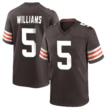 ＃5 Youth Quincy Williams Brown Game Cleveland Browns Team Color Jersey