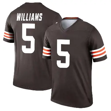 ＃5 Youth Quincy Williams Brown Legend Cleveland Browns Jersey