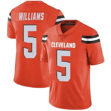 ＃5 Youth Quincy Williams Orange Limited Cleveland Browns Alternate Vapor Untouchable Jersey