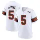＃5 Youth Rayshawn Jenkins White Game Cleveland Browns 1946 Collection Alternate Jersey