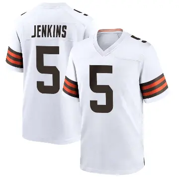 ＃5 Youth Rayshawn Jenkins White Game Cleveland Browns Jersey
