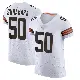 ＃50 Men's Rex Sunahara White Elite Cleveland Browns Vapor Jersey