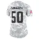 ＃50 Women's Rex Sunahara Arctic Camo Limited Cleveland Browns 2024 Salute to Service Jersey