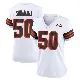 ＃50 Women's Rex Sunahara White Game Cleveland Browns 1946 Collection Alternate Jersey
