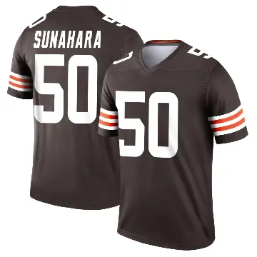 ＃50 Youth Rex Sunahara Brown Legend Cleveland Browns Jersey