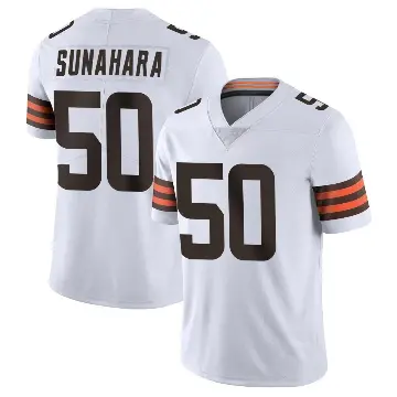 ＃50 Youth Rex Sunahara White Limited Cleveland Browns Vapor Untouchable Jersey