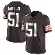 ＃51 Men's Mike Hall Jr. Brown Limited Cleveland Browns Team Color Vapor Untouchable Jersey