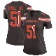 ＃51 Women's Mike Hall Jr. Brown Legend Cleveland Browns Jersey