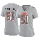 ＃51 Women's Mike Hall Jr. Gray Game Cleveland Browns Atmosphere Fashion Jersey