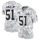 ＃51 Youth Mike Hall Jr. Arctic Camo Limited Cleveland Browns 2024 Salute to Service Jersey