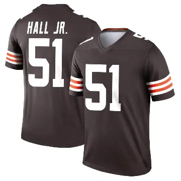 ＃51 Youth Mike Hall Jr. Brown Legend Cleveland Browns Jersey