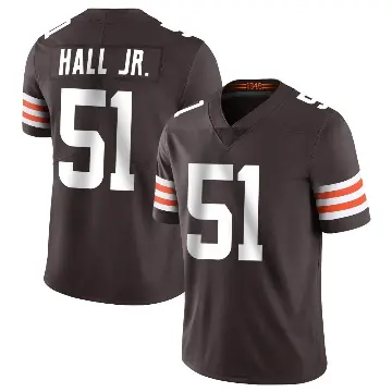 ＃51 Youth Mike Hall Jr. Brown Limited Cleveland Browns Team Color Vapor Untouchable Jersey