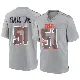 ＃51 Youth Mike Hall Jr. Gray Game Cleveland Browns Atmosphere Fashion Jersey