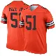＃51 Youth Mike Hall Jr. Orange Legend Cleveland Browns Inverted Jersey