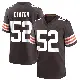 ＃52 Men's Dawson Deaton Brown Game Cleveland Browns Team Color Jersey