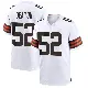 ＃52 Men's Dawson Deaton White Game Cleveland Browns Jersey
