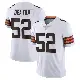 ＃52 Men's Dawson Deaton White Limited Cleveland Browns Vapor Untouchable Jersey