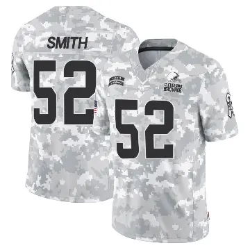 ＃52 Men's Elerson G. Smith Arctic Camo Limited Cleveland Browns 2024 Salute to Service Jersey