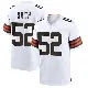 ＃52 Men's Elerson G. Smith White Game Cleveland Browns Jersey