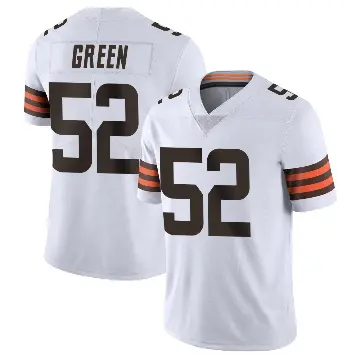 ＃52 Men's Kendrick Green White Limited Cleveland Browns Vapor Untouchable Jersey