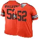 ＃52 Men's Parker Brailsford Orange Legend Cleveland Browns Inverted Jersey