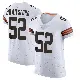 ＃52 Men's Parker Brailsford White Elite Cleveland Browns Vapor Jersey