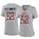 ＃52 Women's Garrett Dellinger Gray Game Cleveland Browns Atmosphere Fashion Jersey