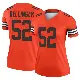 ＃52 Women's Garrett Dellinger Orange Legend Cleveland Browns Inverted Jersey