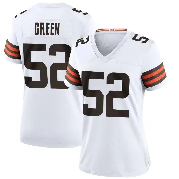 ＃52 Women's Kendrick Green White Game Cleveland Browns Jersey