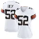 ＃52 Women's Kendrick Green White Game Cleveland Browns Jersey