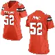 ＃52 Women's KJ Henry Orange Game Cleveland Browns Alternate Jersey