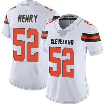＃52 Women's KJ Henry White Limited Cleveland Browns Vapor Untouchable Jersey