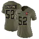 ＃52 Women's Parker Brailsford Olive Limited Cleveland Browns 2025 Salute to Service Jersey