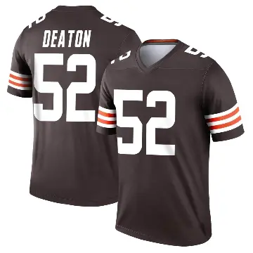 ＃52 Youth Dawson Deaton Brown Legend Cleveland Browns Jersey