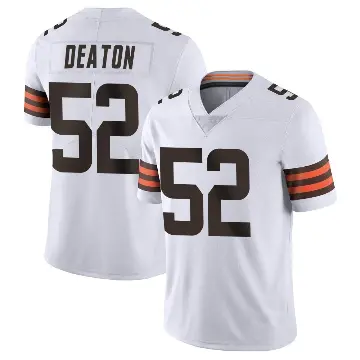 ＃52 Youth Dawson Deaton White Limited Cleveland Browns Vapor Untouchable Jersey