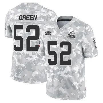 ＃52 Youth Kendrick Green Arctic Camo Limited Cleveland Browns 2024 Salute to Service Jersey