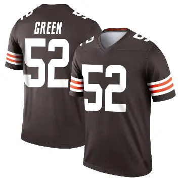 ＃52 Youth Kendrick Green Brown Legend Cleveland Browns Jersey