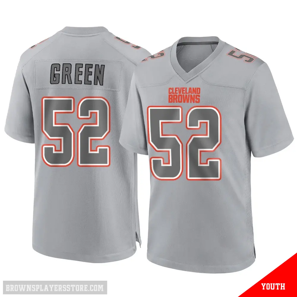 ＃52 Youth Kendrick Green Gray Game Cleveland Browns Atmosphere Fashion Jersey