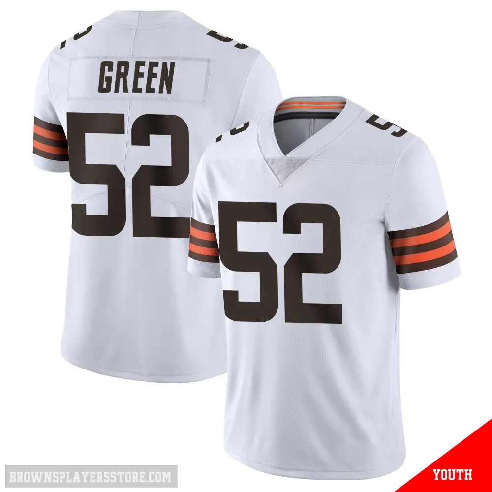 ＃52 Youth Kendrick Green White Limited Cleveland Browns Vapor Untouchable Jersey