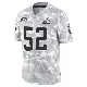 ＃52 Youth KJ Henry Arctic Camo Limited Cleveland Browns 2024 Salute to Service Jersey