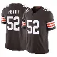 ＃52 Youth KJ Henry Brown Limited Cleveland Browns Vapor F.U.S.E. Jersey